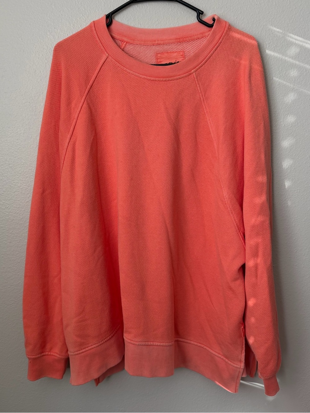 aerie Oversized Coral Crewneck Pullover Women’s XL - Picture 2 of 6